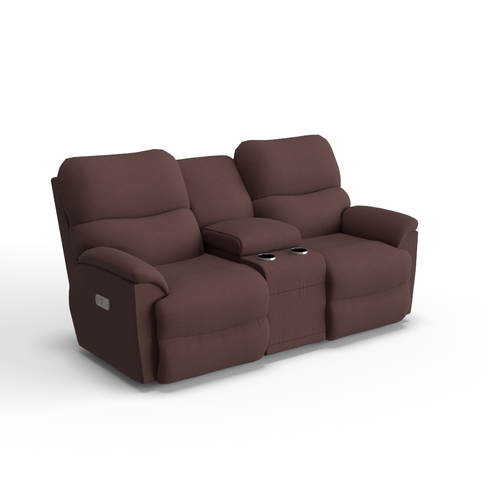 Trouper Power Reclining Loveseat w/ Headrest & Console